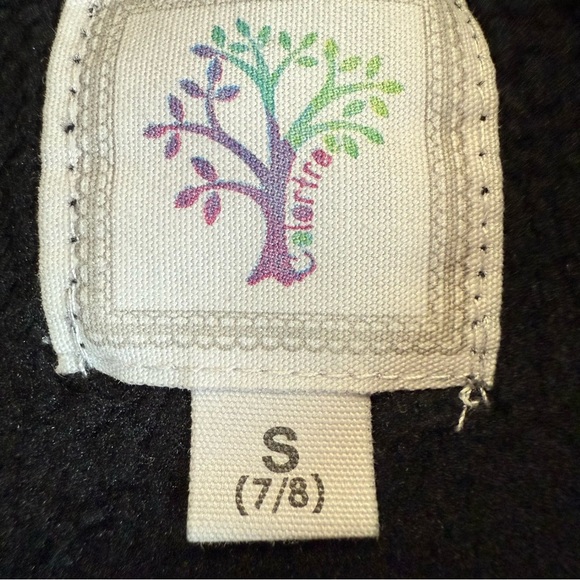 Black Kids Soft Sweater with Silver Reindeer Design Size S(7/8) - Picture 4 of 6